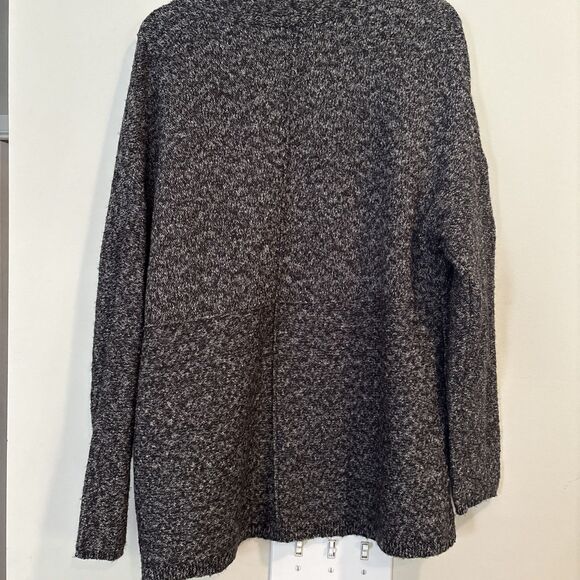 Pure Jill J.Jill Women's Open Front Cardigan Sweater Long Sleeve Black Size M - Picture 5 of 6